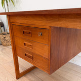 Danish Teak Desk with Sliding Top