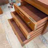 Danish Teak Desk with Sliding Top