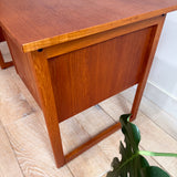 Danish Teak Desk with Sliding Top