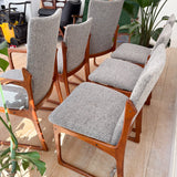 Set of 6 Vamdrup Stolefabrik Dining Chairs