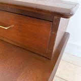Mid Century Walnut Step Table