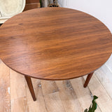 Founders Walnut Round Dining Table w/ 2 Leaves