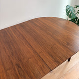 Founders Walnut Round Dining Table w/ 2 Leaves