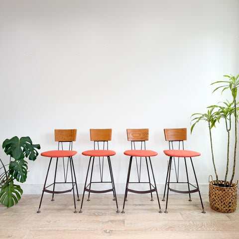 Set of 4 Richard McCarthy Barstools