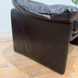 Postmodern Leather Lounge Chair