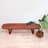 Long Walnut Coffee Table