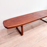 Long Walnut Coffee Table