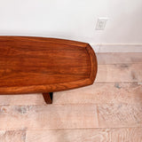Long Walnut Coffee Table