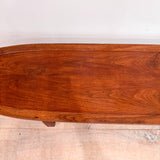 Long Walnut Coffee Table