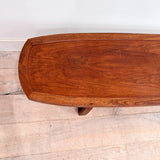 Long Walnut Coffee Table