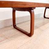 Long Walnut Coffee Table