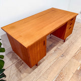 Danish Blonde Teak Desk