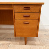 Danish Blonde Teak Desk