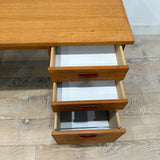 Danish Blonde Teak Desk