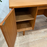 Danish Blonde Teak Desk