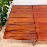 Petite Danish Teak Expandable Dining Table