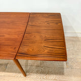 Petite Danish Teak Expandable Dining Table