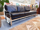 Modern Sofa w/ Chrome Frame