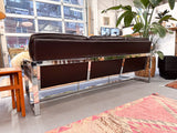 Modern Sofa w/ Chrome Frame