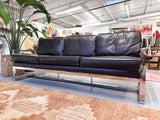 Modern Sofa w/ Chrome Frame