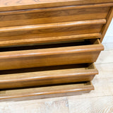 Mid Century Oak Highboy Dresser