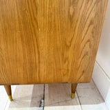 Mid Century Oak Highboy Dresser