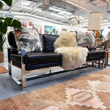 Modern Sofa w/ Chrome Frame
