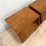 Pair of Mid Century Oak Nightstands