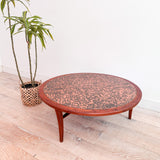 Vintage Copper Top Coffee Table