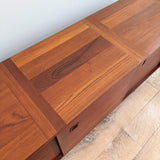 Danish Teak Credenza w/ Sliding Doors