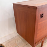 Danish Teak Credenza w/ Sliding Doors