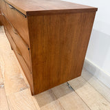 Mid Century Low Dresser w/ Sculpted Pulls