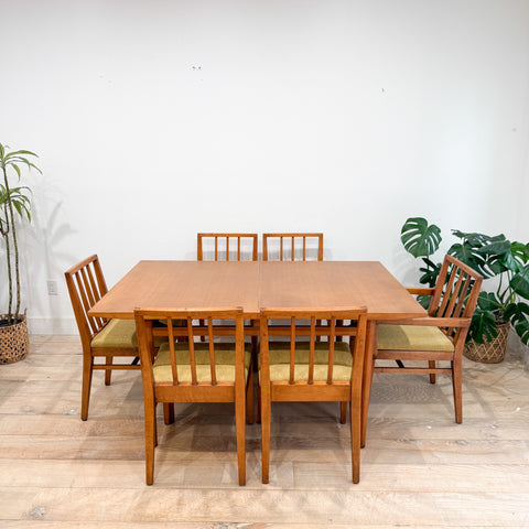 Drexel Dining Set - 2 Leaves - 6 Chairs