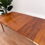 Mid Century Walnut Dining Table - 2 Leaves