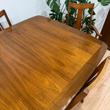 Mid Century Dining Set - 1 Leaf + 6 Chairs