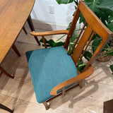 Mid Century Dining Set - 1 Leaf + 6 Chairs