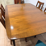 Mid Century Dining Set - 1 Leaf + 6 Chairs