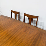 Mid Century Dining Set - 1 Leaf + 6 Chairs