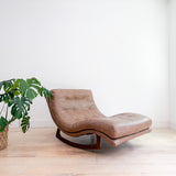 Adrian Pearsall Wave Chaise Rocker - Leather