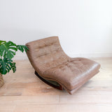 Adrian Pearsall Wave Chaise Rocker - Leather