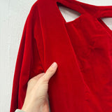 1960s Red Velvet Holiday Dress