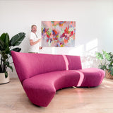 Vladimir Kagan Bilbao Sofa with New Upholstery