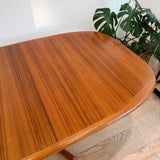 Vintage Danish Teak Dining Table w/ 2 Leaves