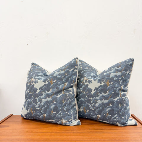 20" Navy woodland- PAIR