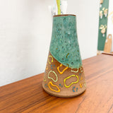 Tapered Dipped Leopard Vase