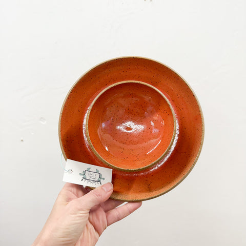 Chip and Dip Bowl Small in Cherry