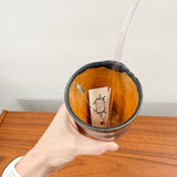 10 oz Iced Tumbler in Charcoal/ Red Leopard