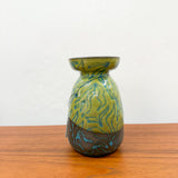 Overlaid Vase in Saffron/Turquoise