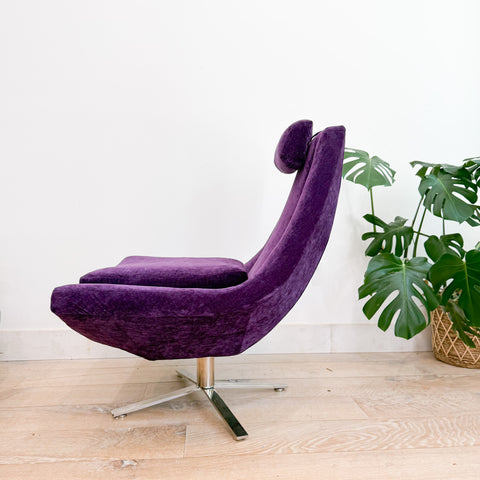 HBF Lounge Chair - New Purple Upholstery