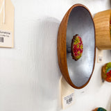 Modern Embroidery in Vintage Teak Frame